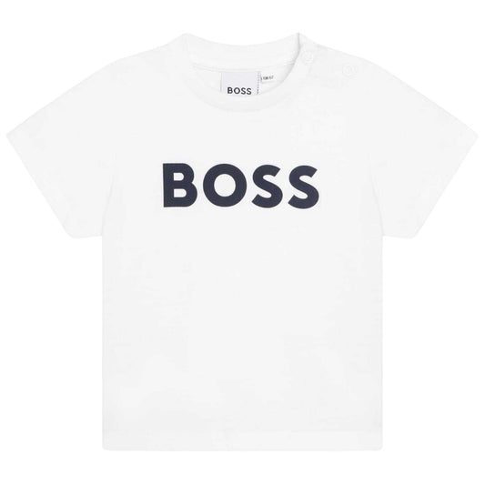 White - Front - Boss Baby Large Logo T-Shirt