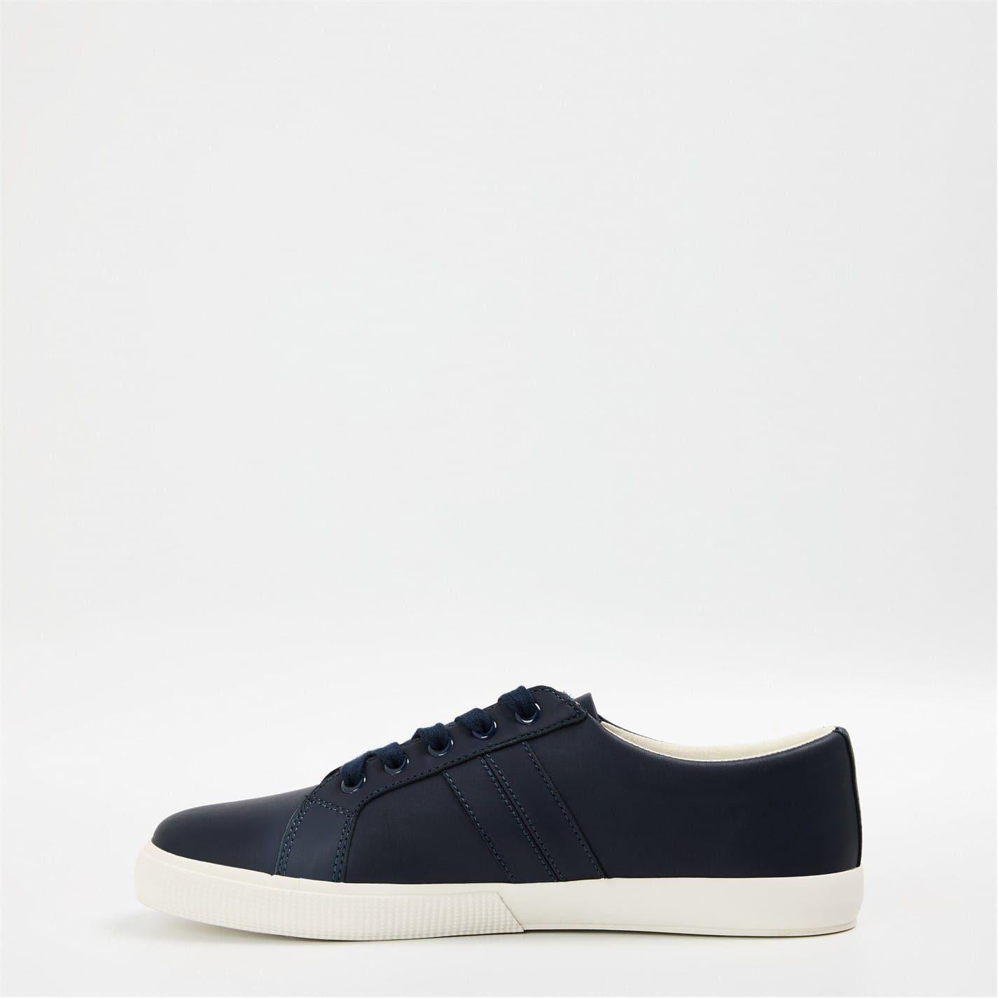 Navy - Back - Ralph Lauren Womens-Ladies Janson Flat Trainers