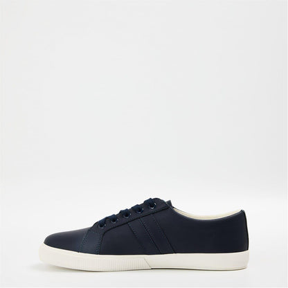 Navy - Back - Ralph Lauren Womens-Ladies Janson Flat Trainers