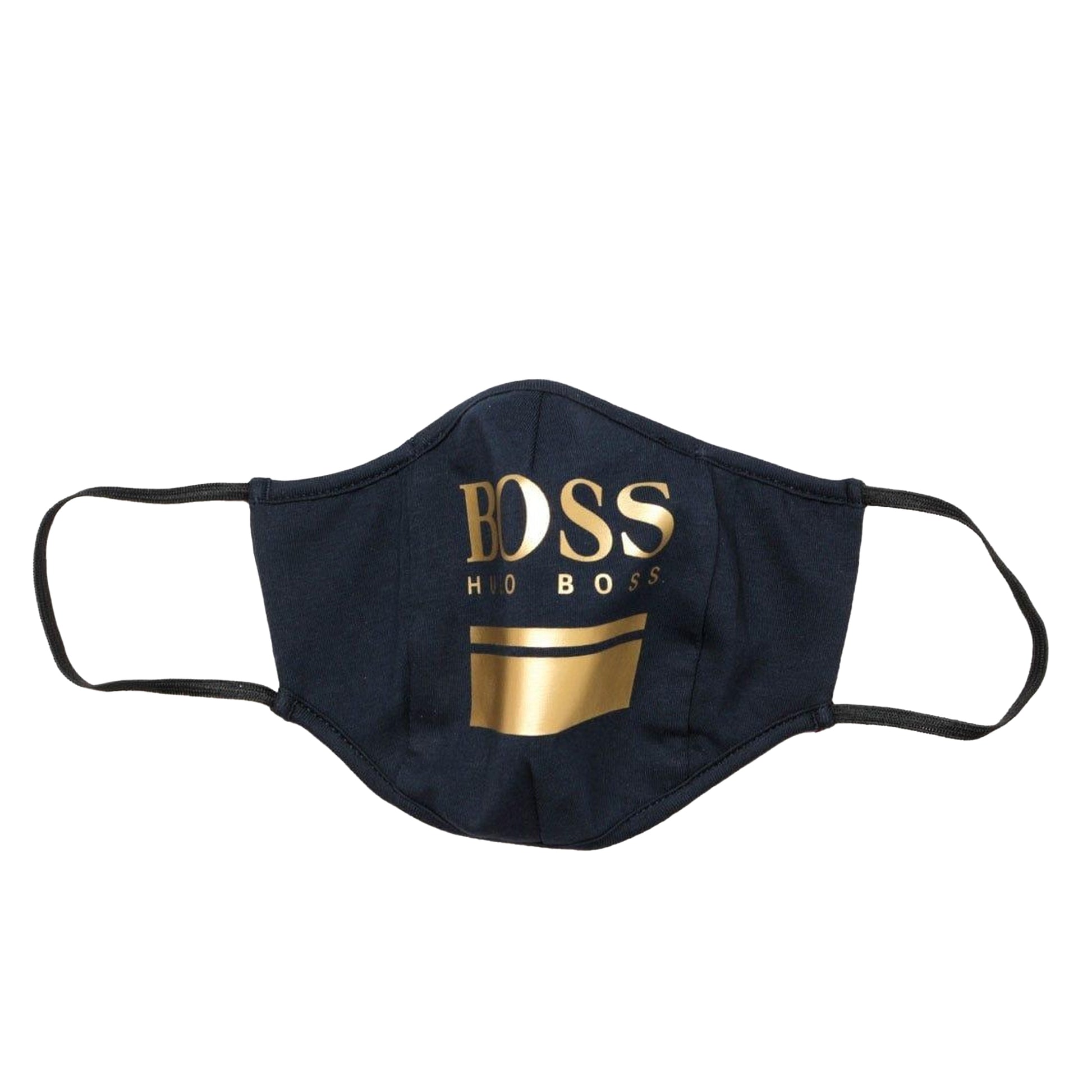 Navy - Front - Boss Unisex Adult Logo Face Mask