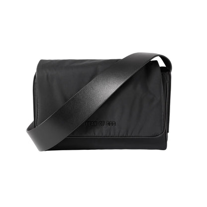 Black - Lifestyle - Criminal Damage Mens Fear Of God Leather Messenger Bag
