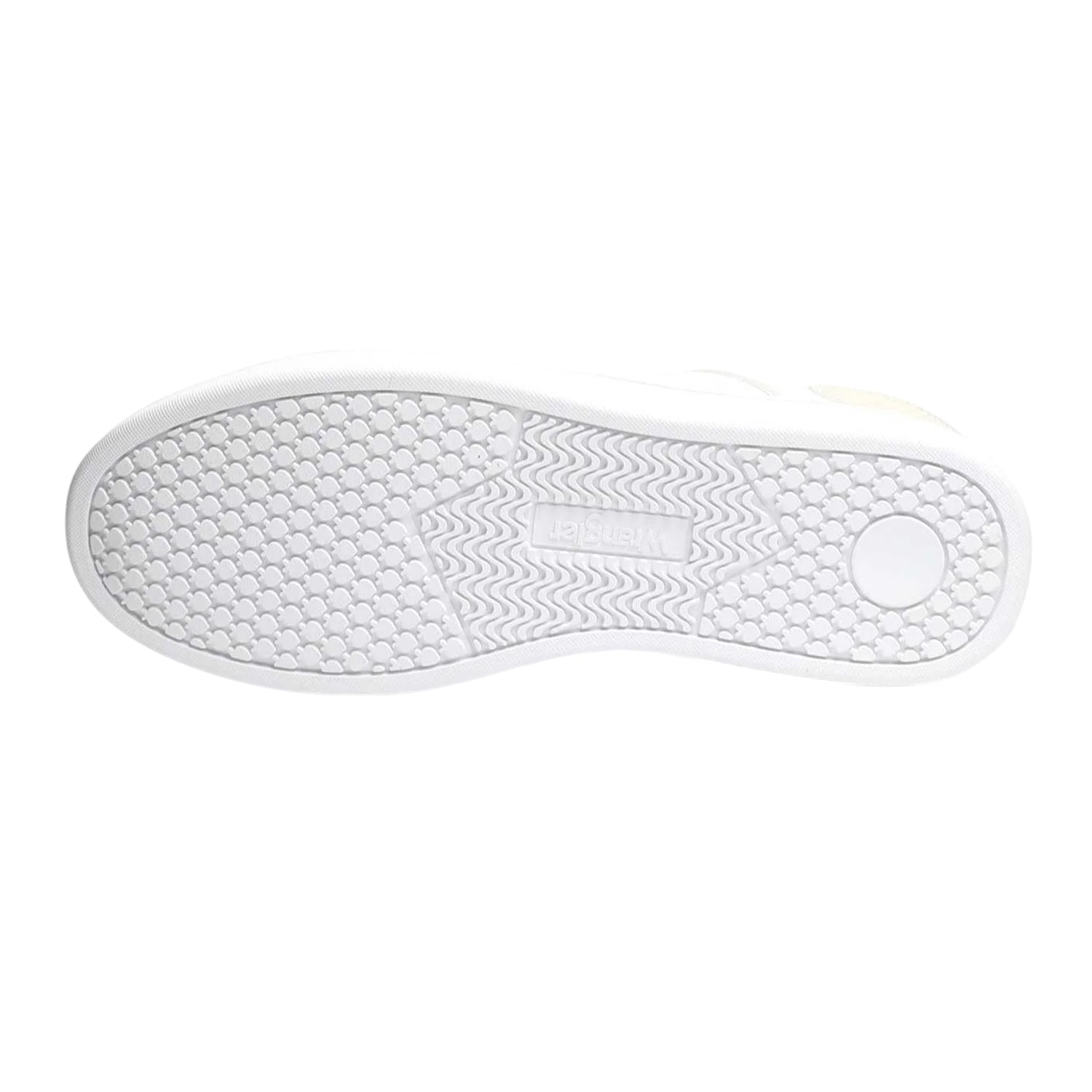 White - Side - Wrangler Mens Kit Leather Flat Trainers