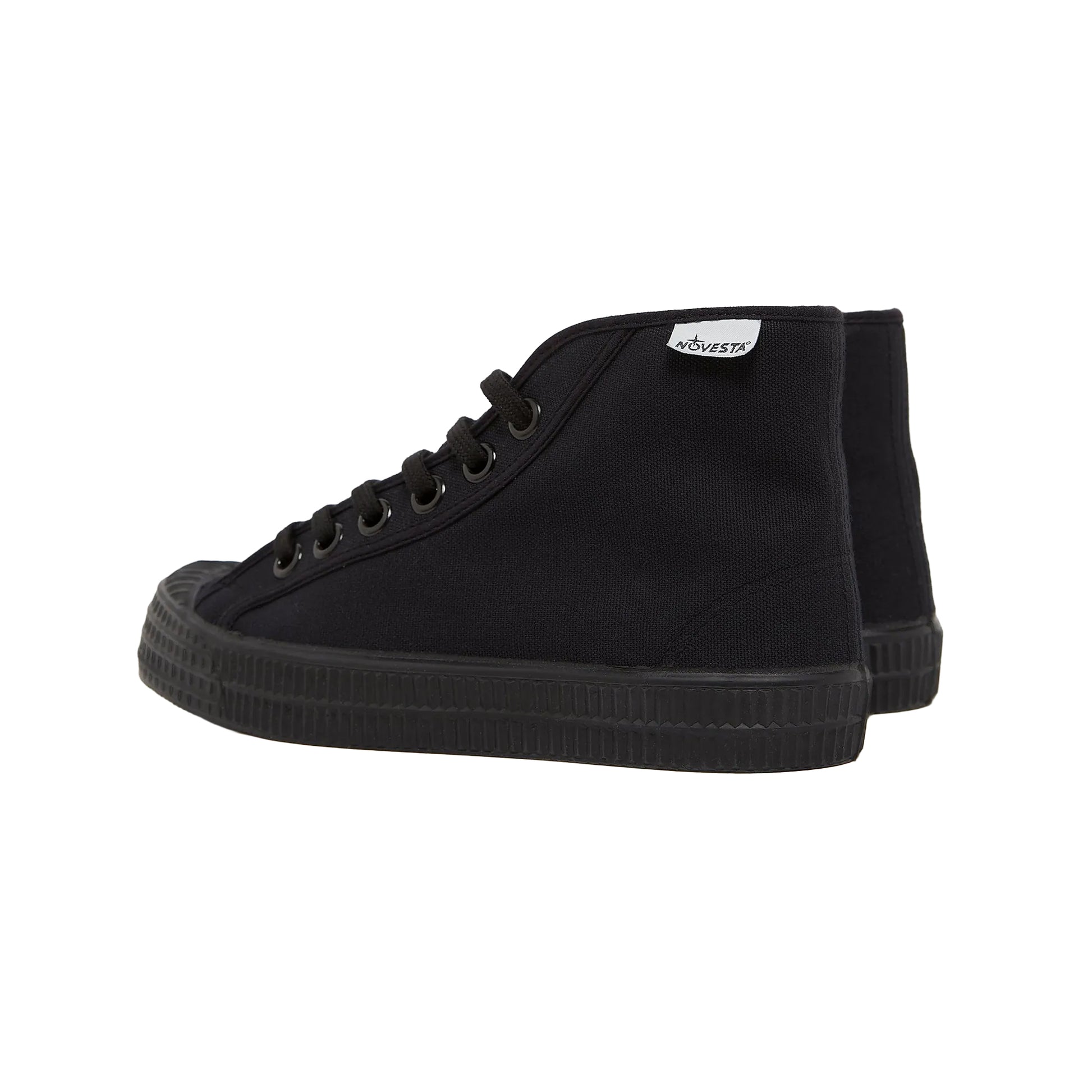 Black - Back - Novesta Womens-Ladies Star Dribble Classic Trainers