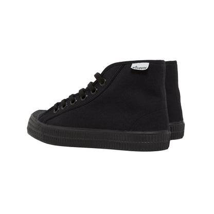 Black - Back - Novesta Womens-Ladies Star Dribble Classic Trainers