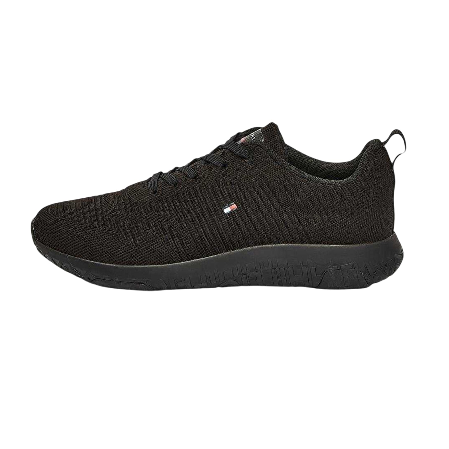 Black - Back - Tommy Hilfiger Mens Tevo Run Running Trainers