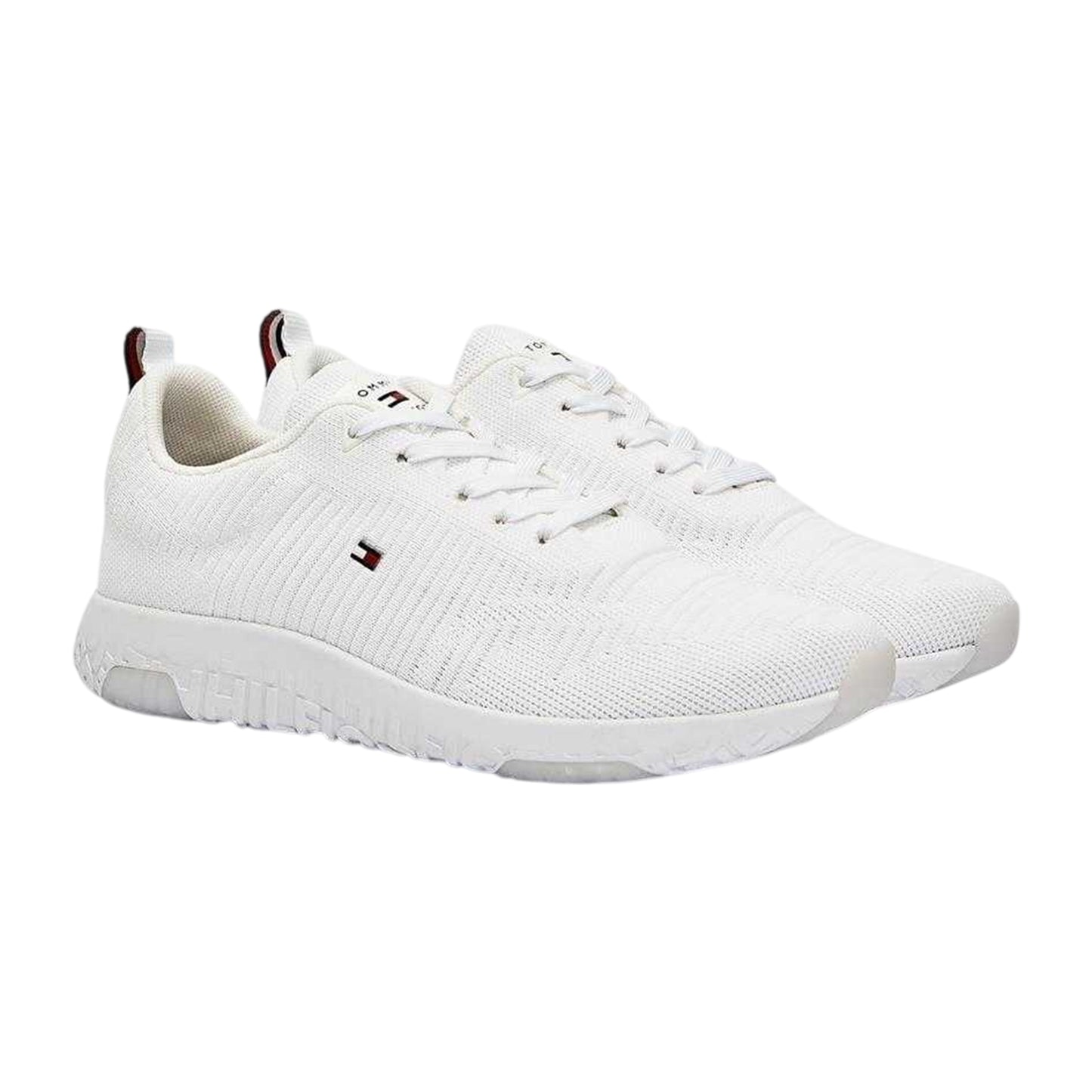 White - Lifestyle - Tommy Hilfiger Mens Tevo Run Running Trainers