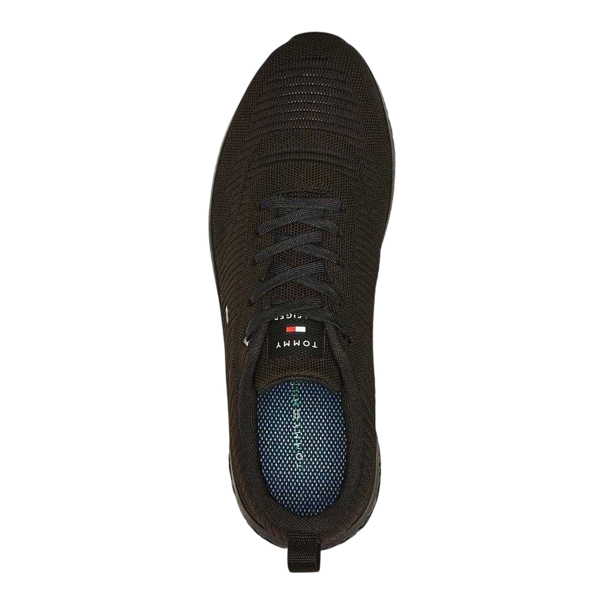 Black - Side - Tommy Hilfiger Mens Tevo Run Running Trainers