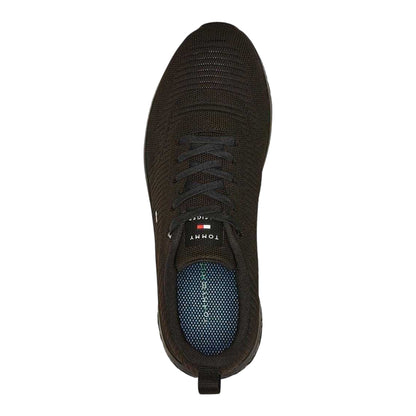 Black - Side - Tommy Hilfiger Mens Tevo Run Running Trainers