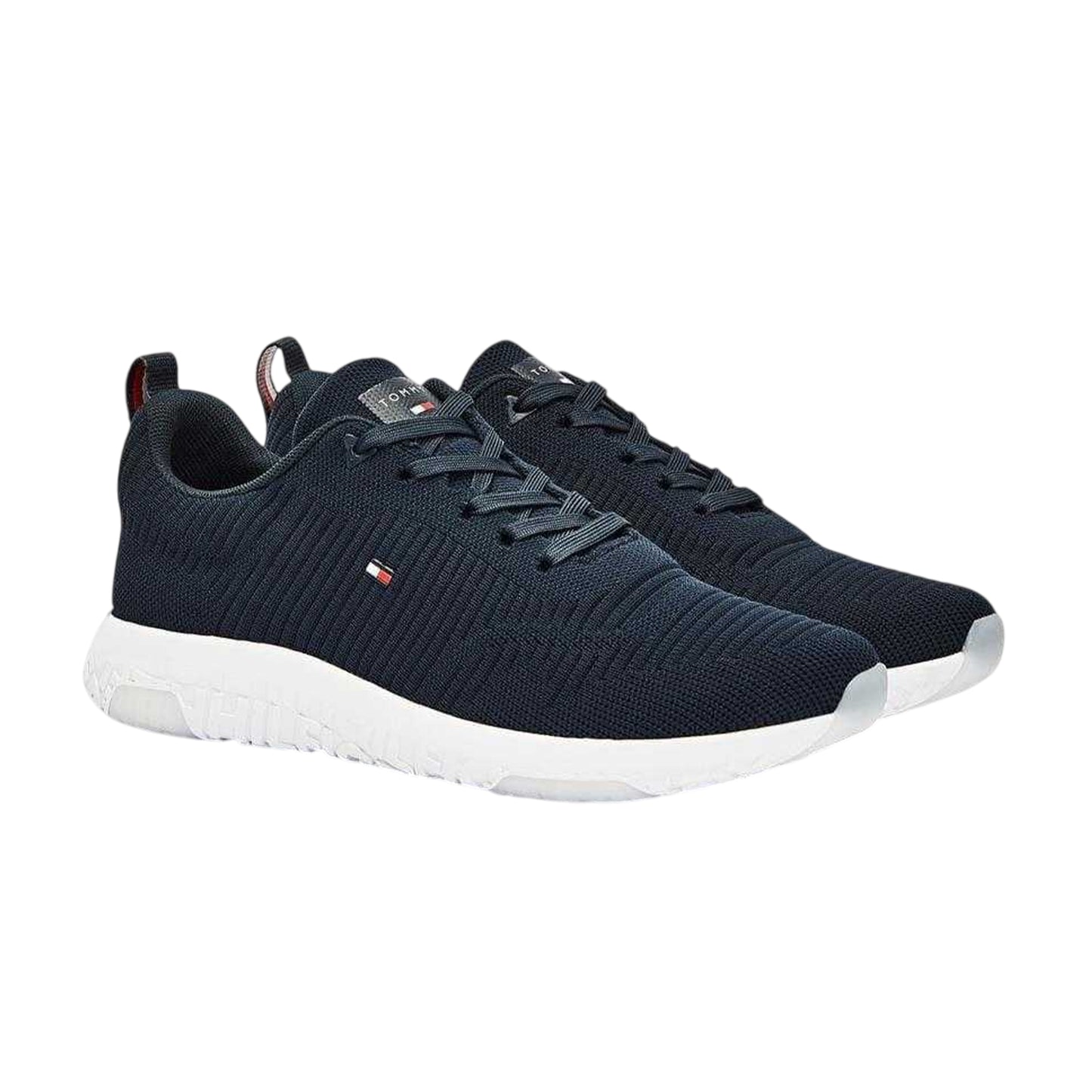 Sky Blue - Front - Tommy Hilfiger Mens Tevo Run Running Trainers
