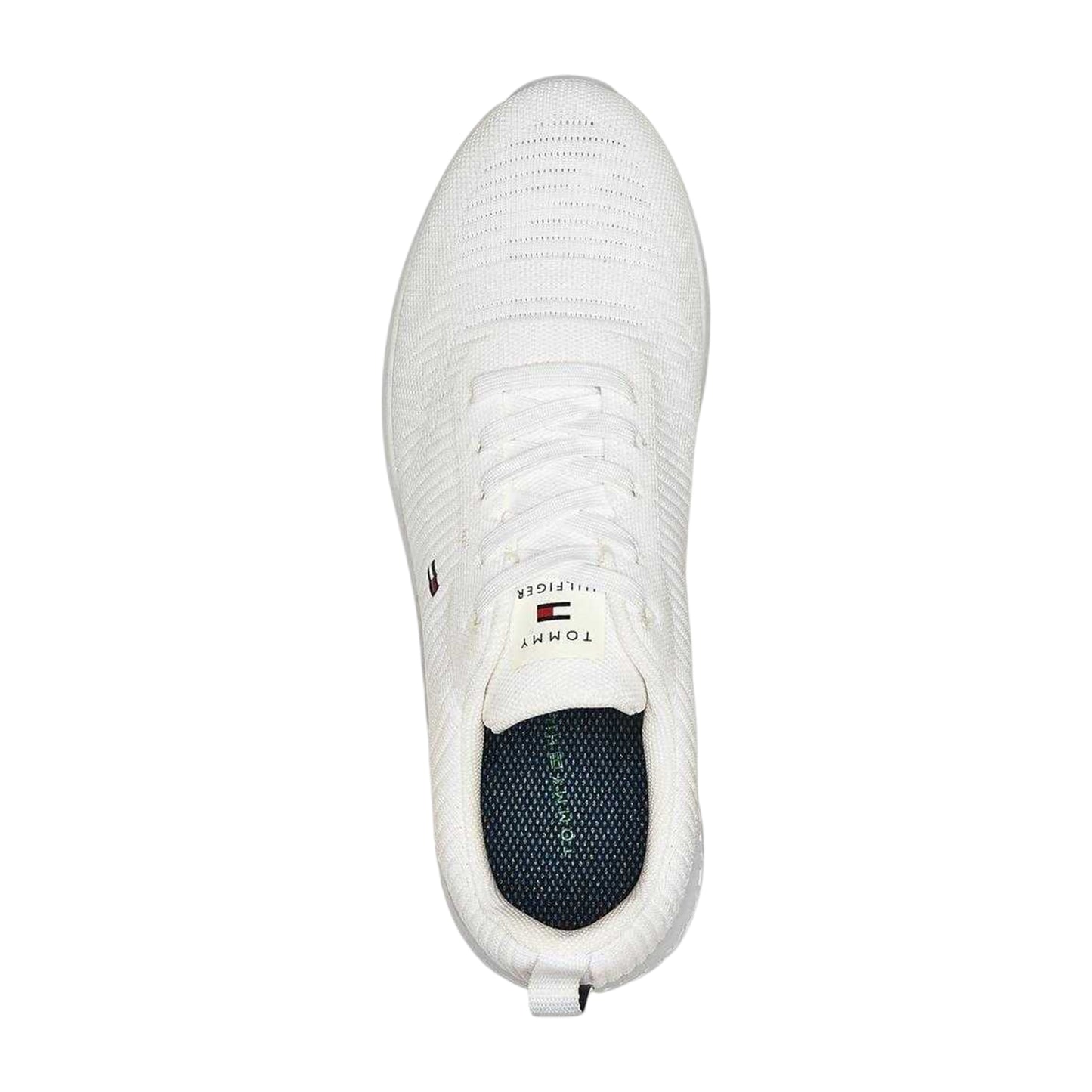 White - Side - Tommy Hilfiger Mens Tevo Run Running Trainers