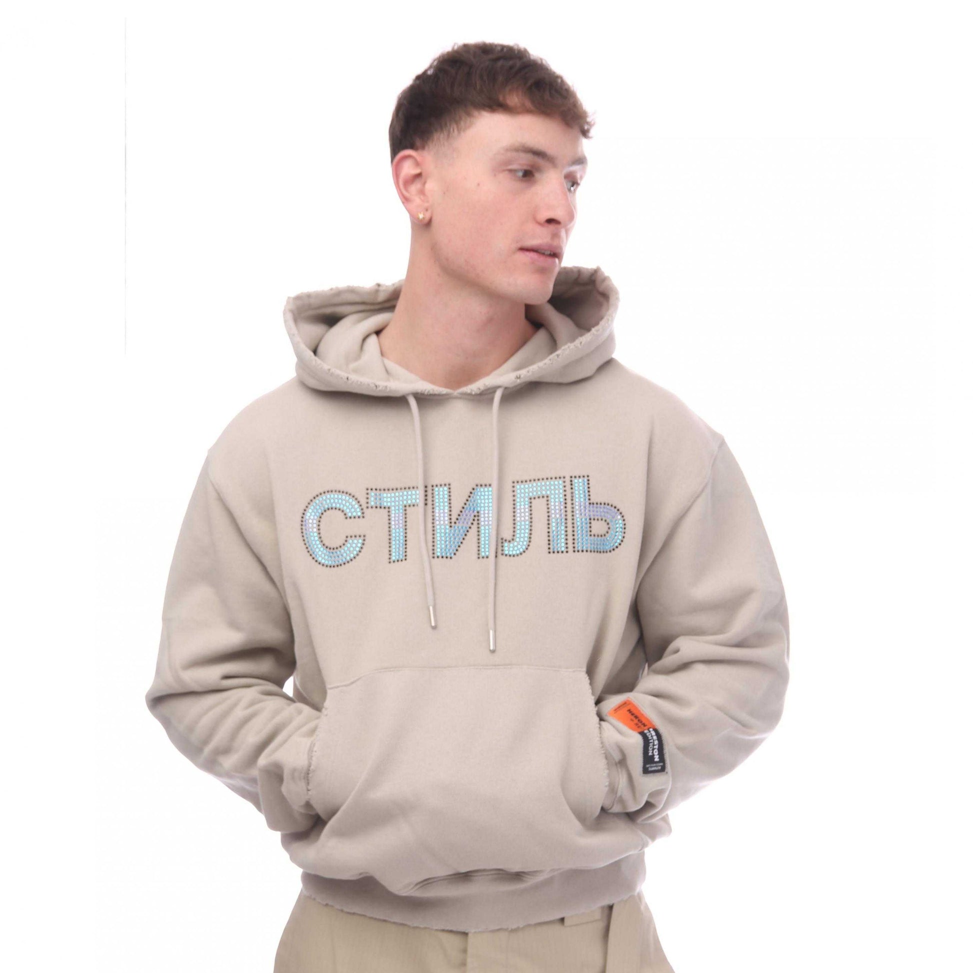 Grey Blue - Lifestyle - Heron Preston Mens CTNMB Hoodie