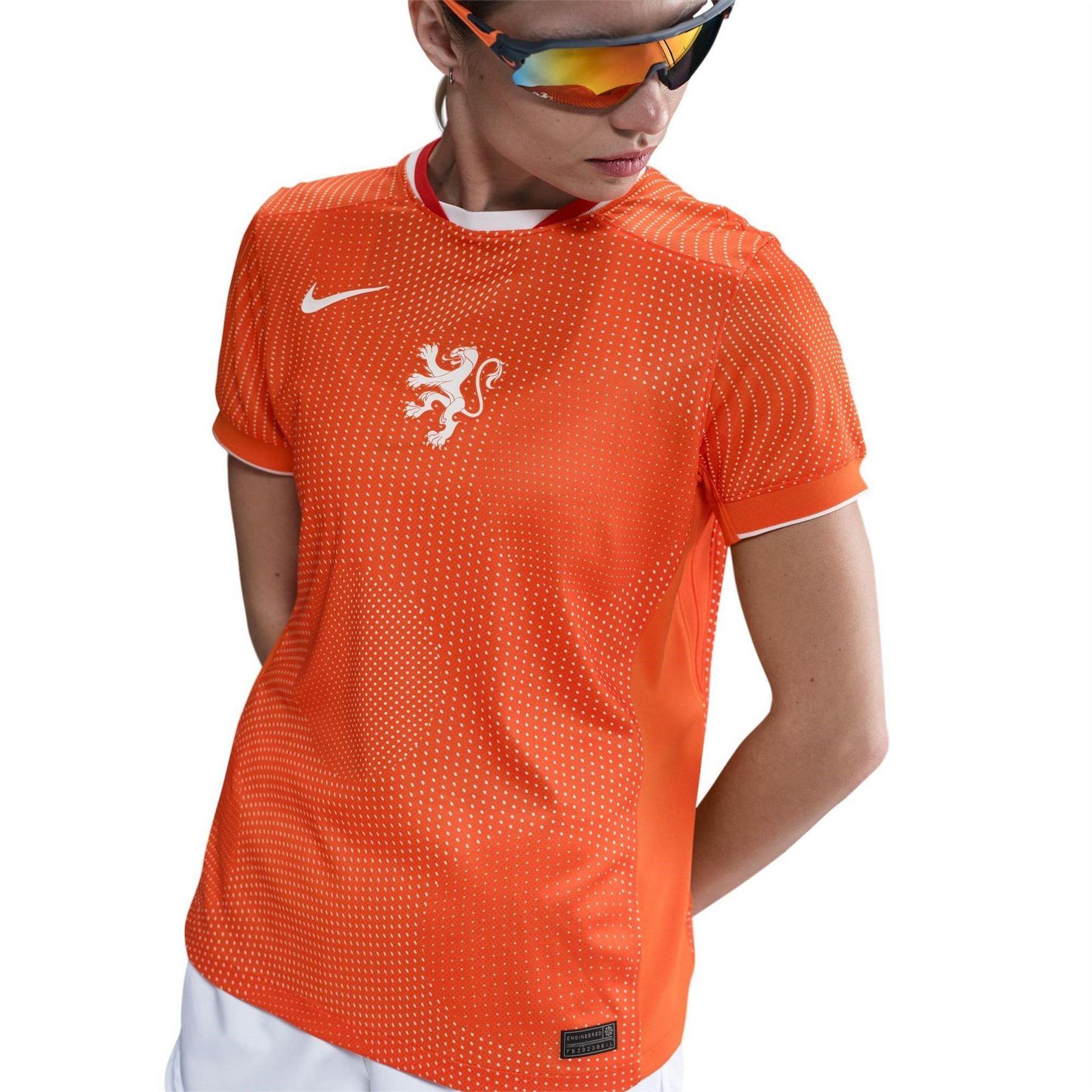 Orange - Side - Netherlands Womens-Ladies Nike Home Shirt