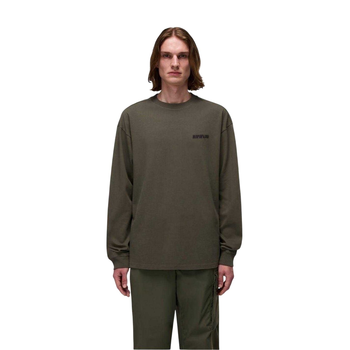 Tea - Side - Napapijri Mens Coldirai Drop Shoulder Long-Sleeved T-Shirt