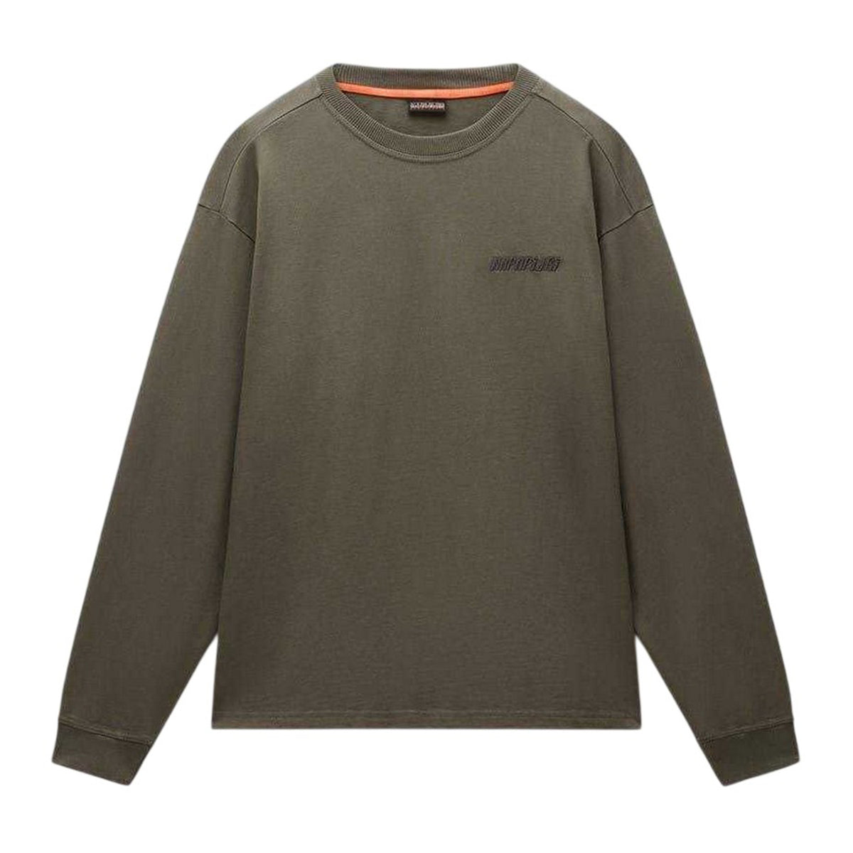 Tea - Front - Napapijri Mens Coldirai Drop Shoulder Long-Sleeved T-Shirt