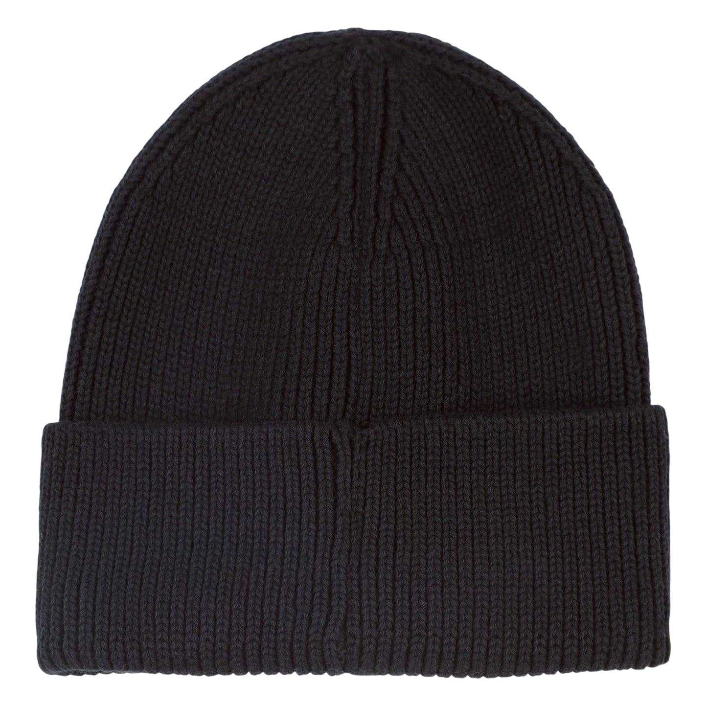 Black - Back - Hugo Childrens-Kids Logo Ribbed Beanie
