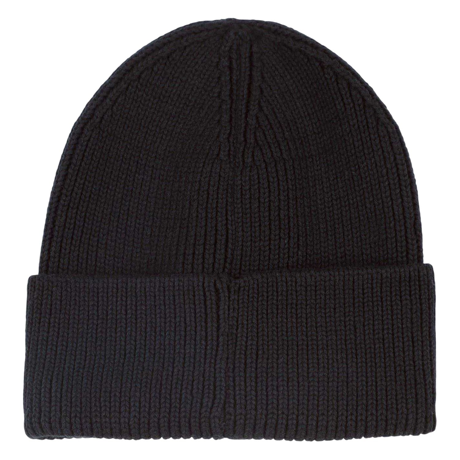Black - Back - Hugo Childrens-Kids Logo Ribbed Beanie