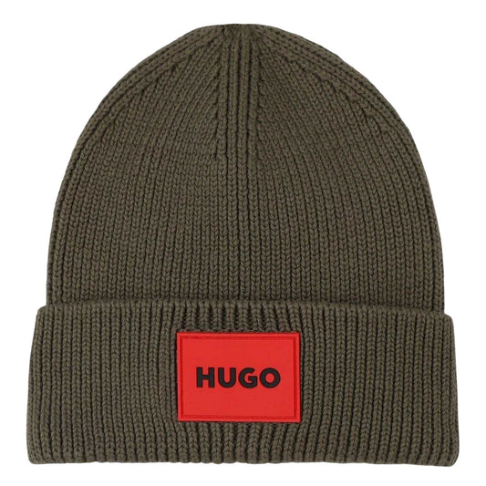 Kalamata - Front - Hugo Childrens-Kids Logo Ribbed Beanie