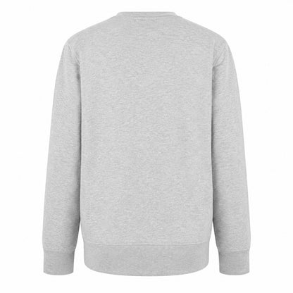 Grey - Back - True Religion Mens Logo Fleece Lined Sweatshirt
