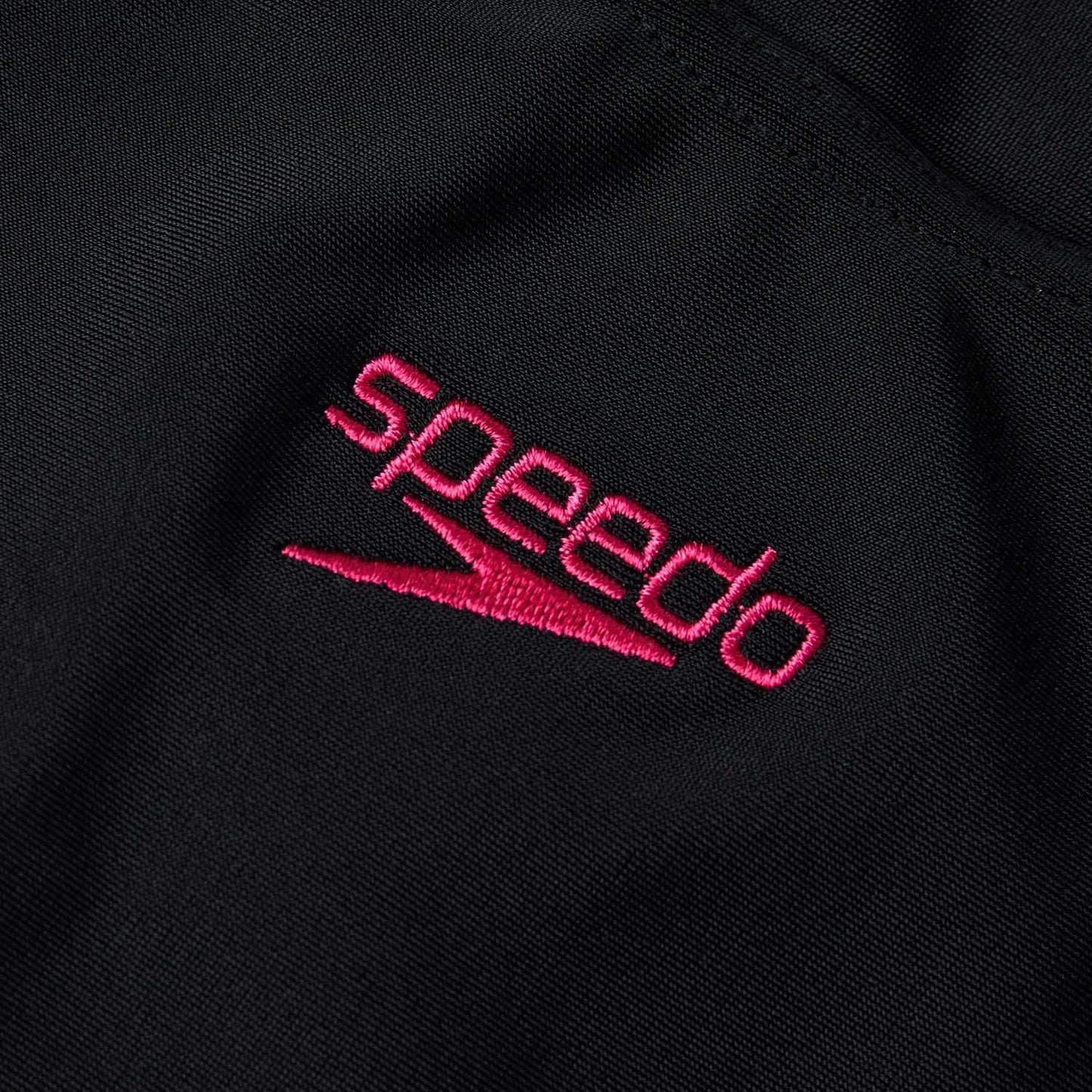 Black-Pink - Back - Speedo Womens-Ladies Hyper Boom Splice Muscleback One Piece Swimsuit