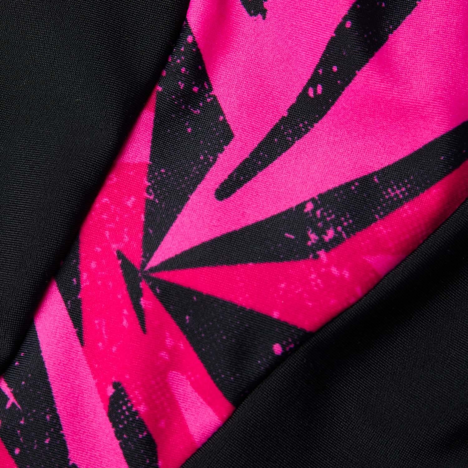 Black-Pink - Side - Speedo Womens-Ladies Hyper Boom Splice Muscleback One Piece Swimsuit
