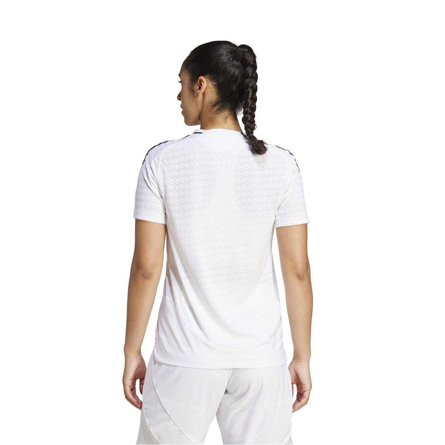 White - Pack Shot - Adidas Womens-Ladies Authentic 24-25 Real Madrid CF Home Shirt