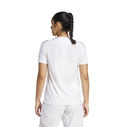 White - Pack Shot - Adidas Womens-Ladies Authentic 24-25 Real Madrid CF Home Shirt
