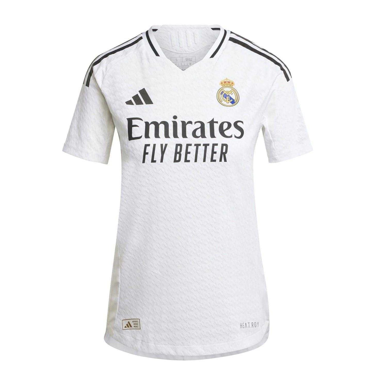 White - Front - Adidas Womens-Ladies Authentic 24-25 Real Madrid CF Home Shirt