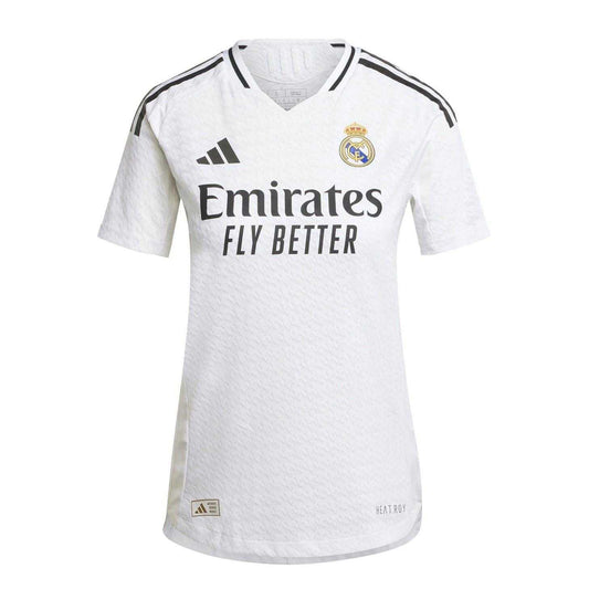 White - Front - Adidas Womens-Ladies Authentic 24-25 Real Madrid CF Home Shirt
