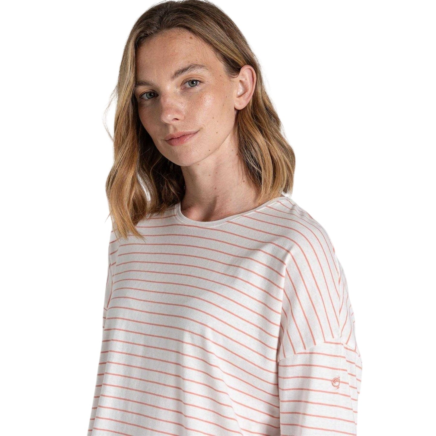 Sunset Haze - Side - Craghoppers Womens-Ladies Kielder Drop Shoulder T-Shirt