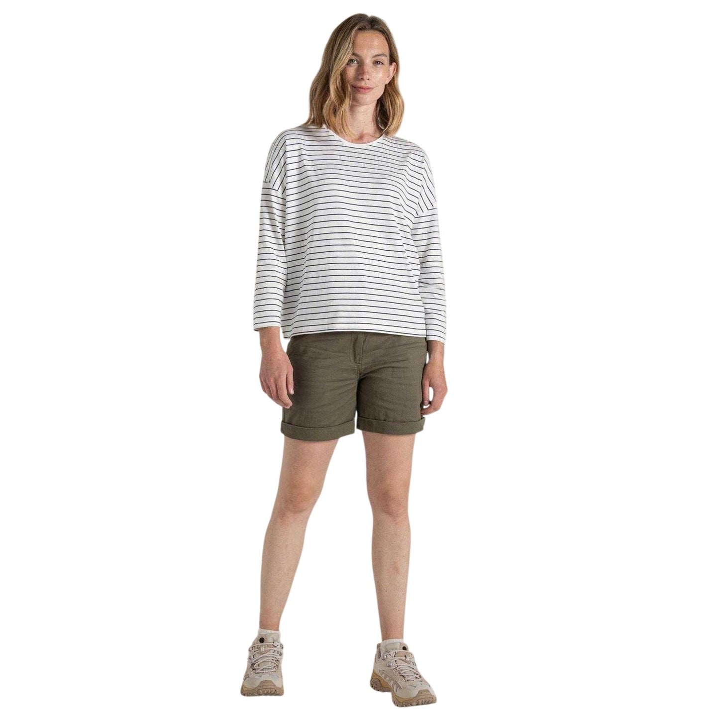 Navy Blue - Lifestyle - Craghoppers Womens-Ladies Kielder Drop Shoulder T-Shirt