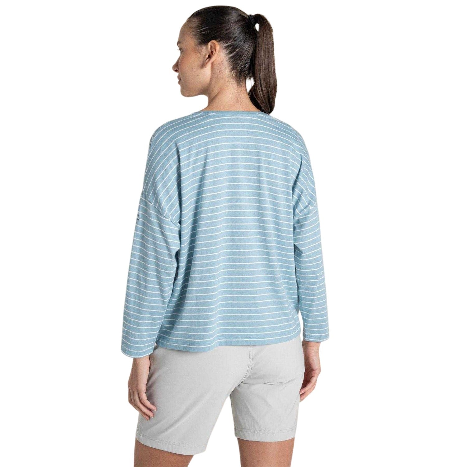 Sky Blue - Back - Craghoppers Womens-Ladies Kielder Drop Shoulder T-Shirt
