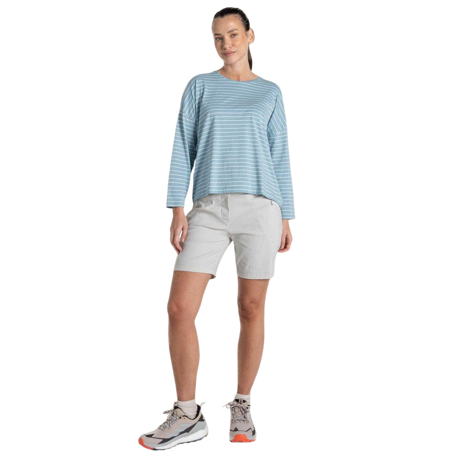 Sky Blue - Lifestyle - Craghoppers Womens-Ladies Kielder Drop Shoulder T-Shirt
