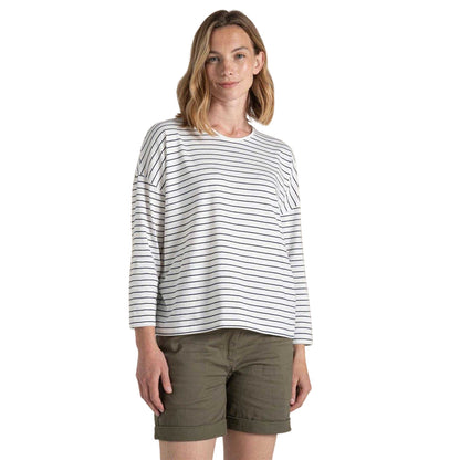 Navy Blue - Front - Craghoppers Womens-Ladies Kielder Drop Shoulder T-Shirt