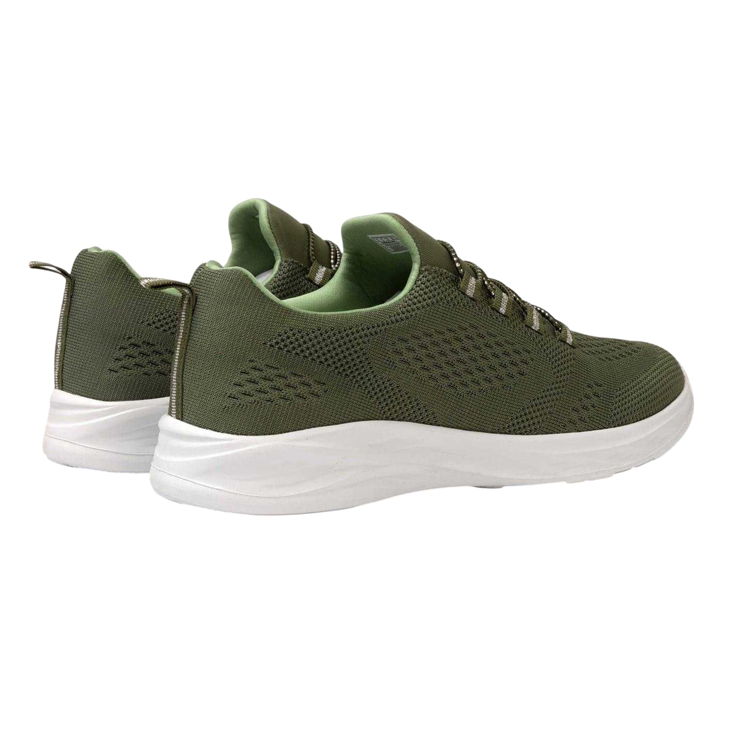 Army Green - Back - Donnay Womens-Ladies Knitted Flat Trainers