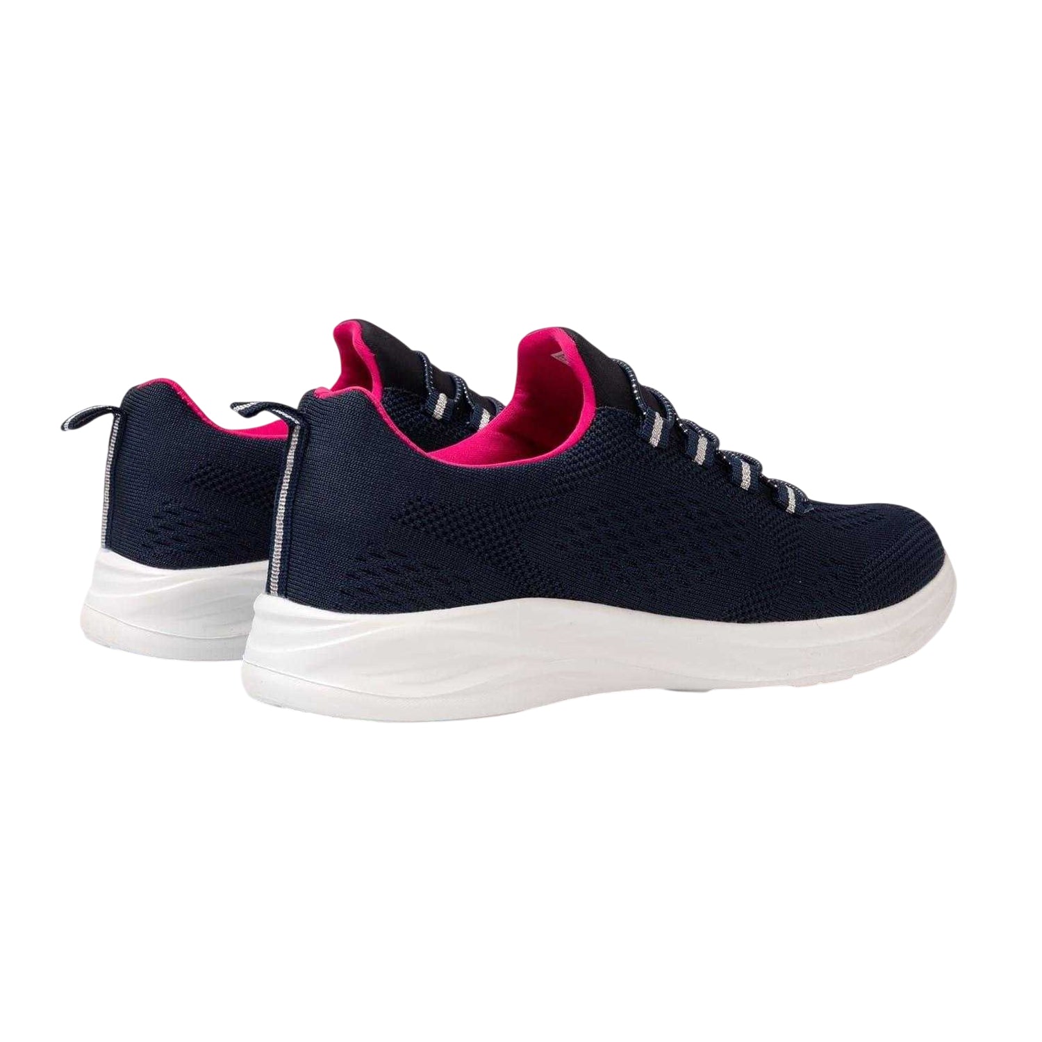 Navy - Back - Donnay Womens-Ladies Knitted Flat Trainers