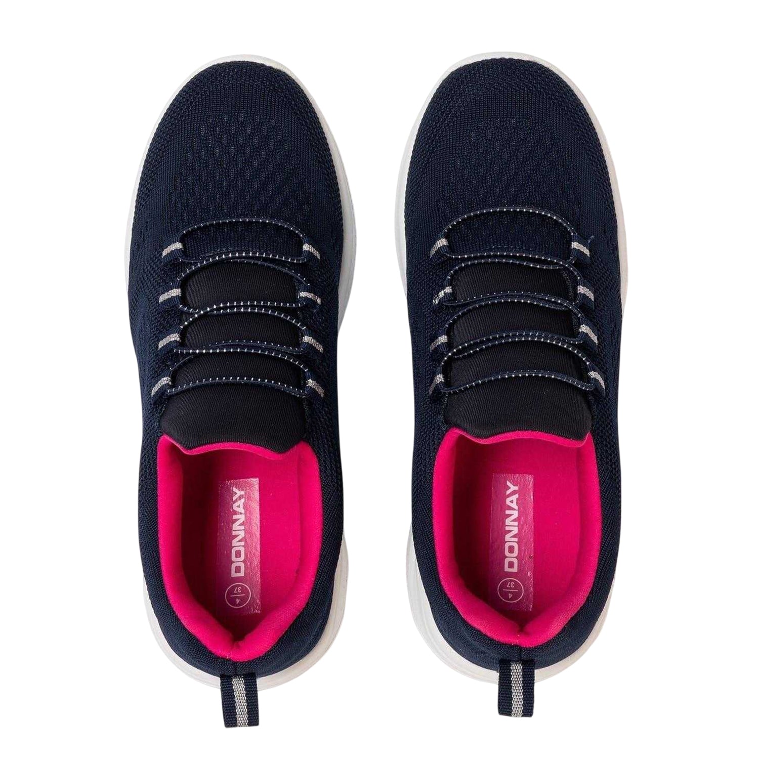 Navy - Lifestyle - Donnay Womens-Ladies Knitted Flat Trainers