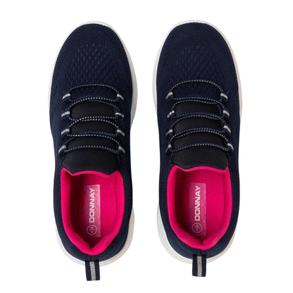 Navy - Lifestyle - Donnay Womens-Ladies Knitted Flat Trainers