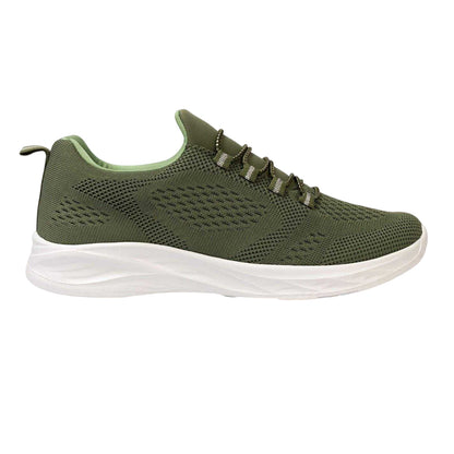 Army Green - Front - Donnay Womens-Ladies Knitted Flat Trainers