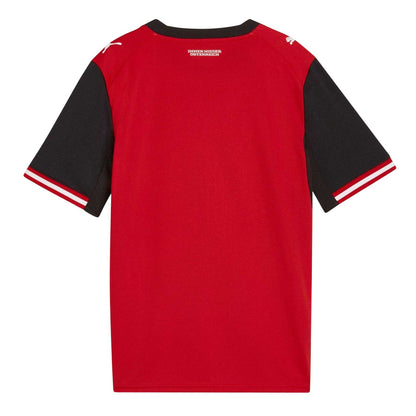 Red-Black - Back - Austria Childrens-Kids World Cup 2026 Puma Home Shirt