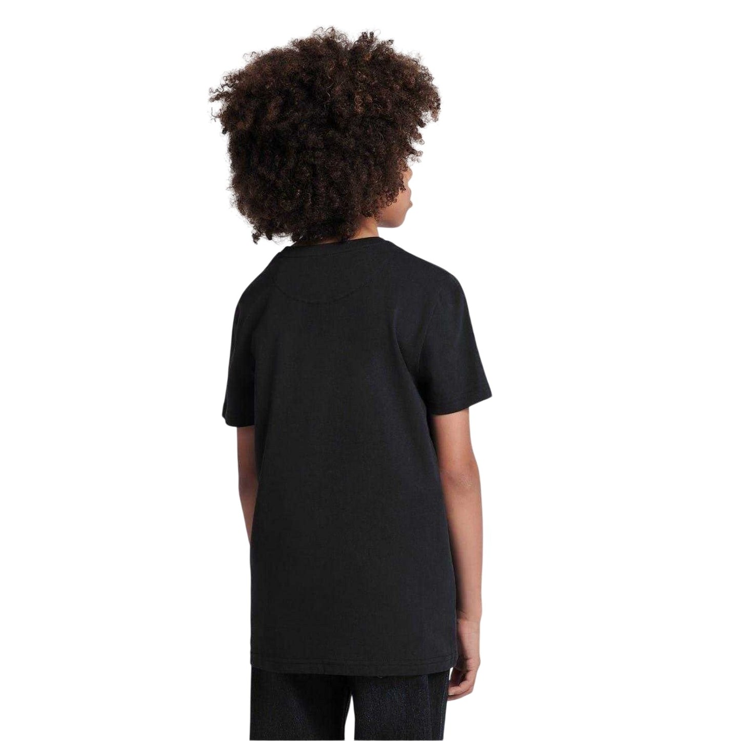 Black - Lifestyle - Wrangler Childrens-Kids Logo Cotton Regular T-Shirt