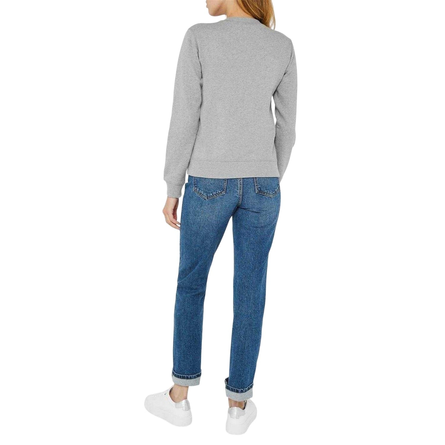 Grey - Pack Shot - Champion Womens-Ladies Script Logo Sweatshirt
