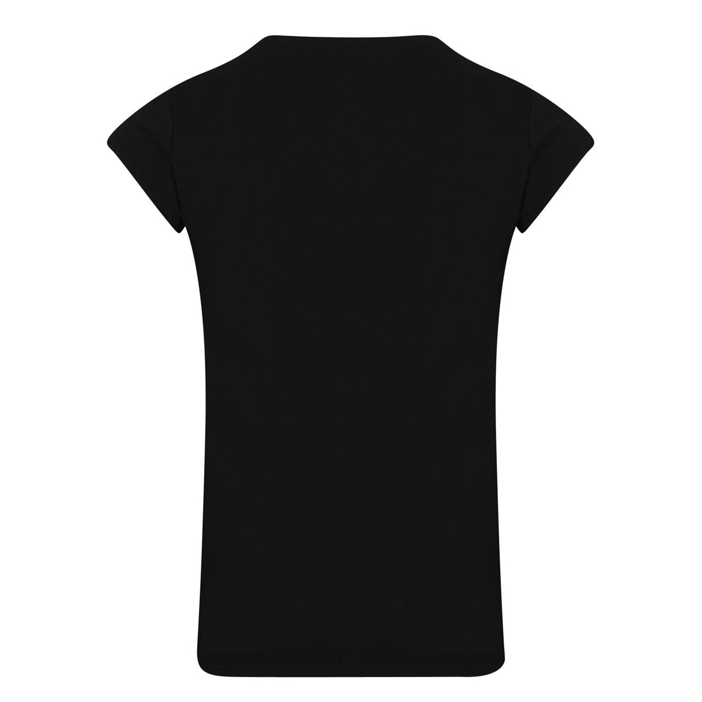 Black - Back - Biba Womens-Ladies Logo Cotton T-Shirt