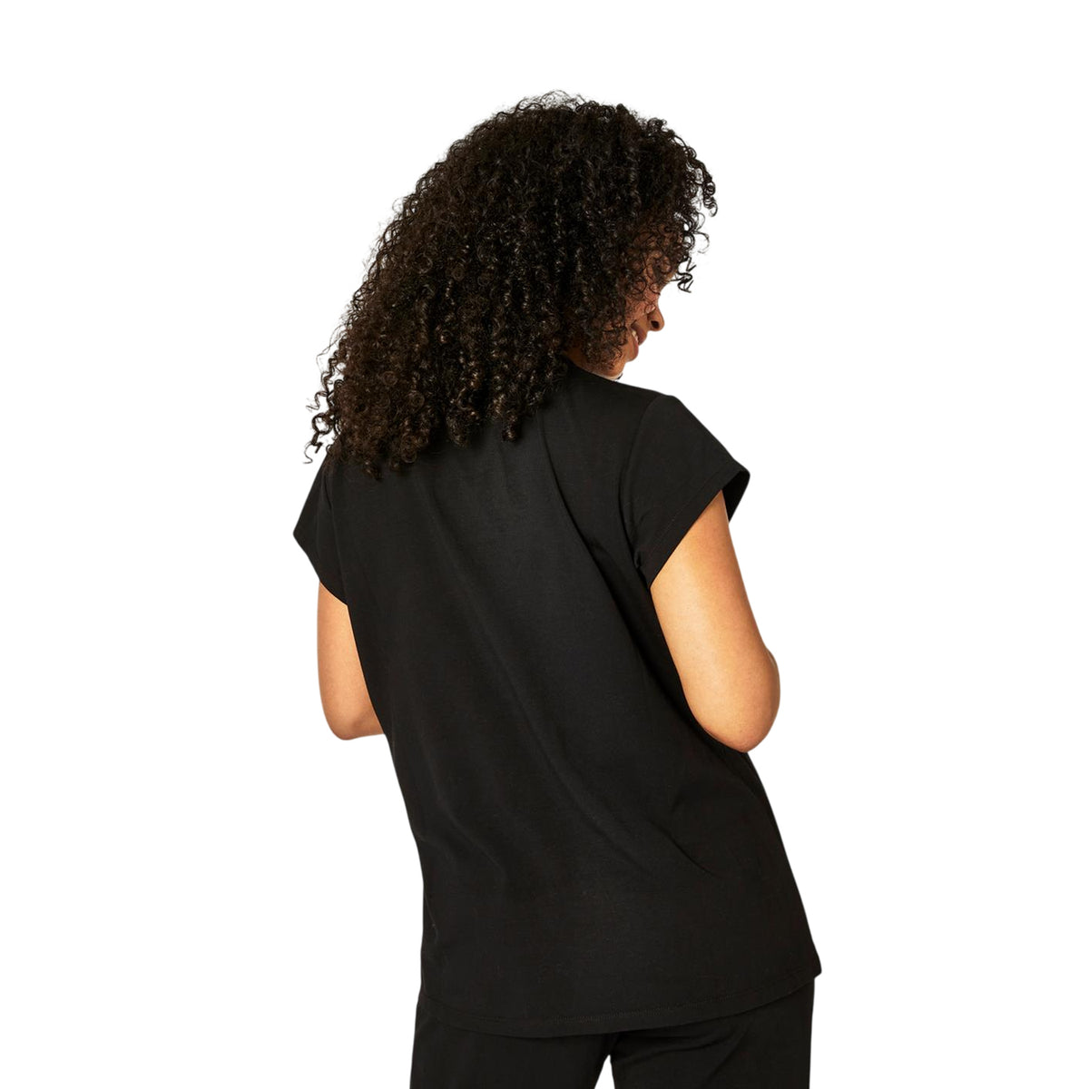 Black - Lifestyle - Biba Womens-Ladies Logo Cotton T-Shirt
