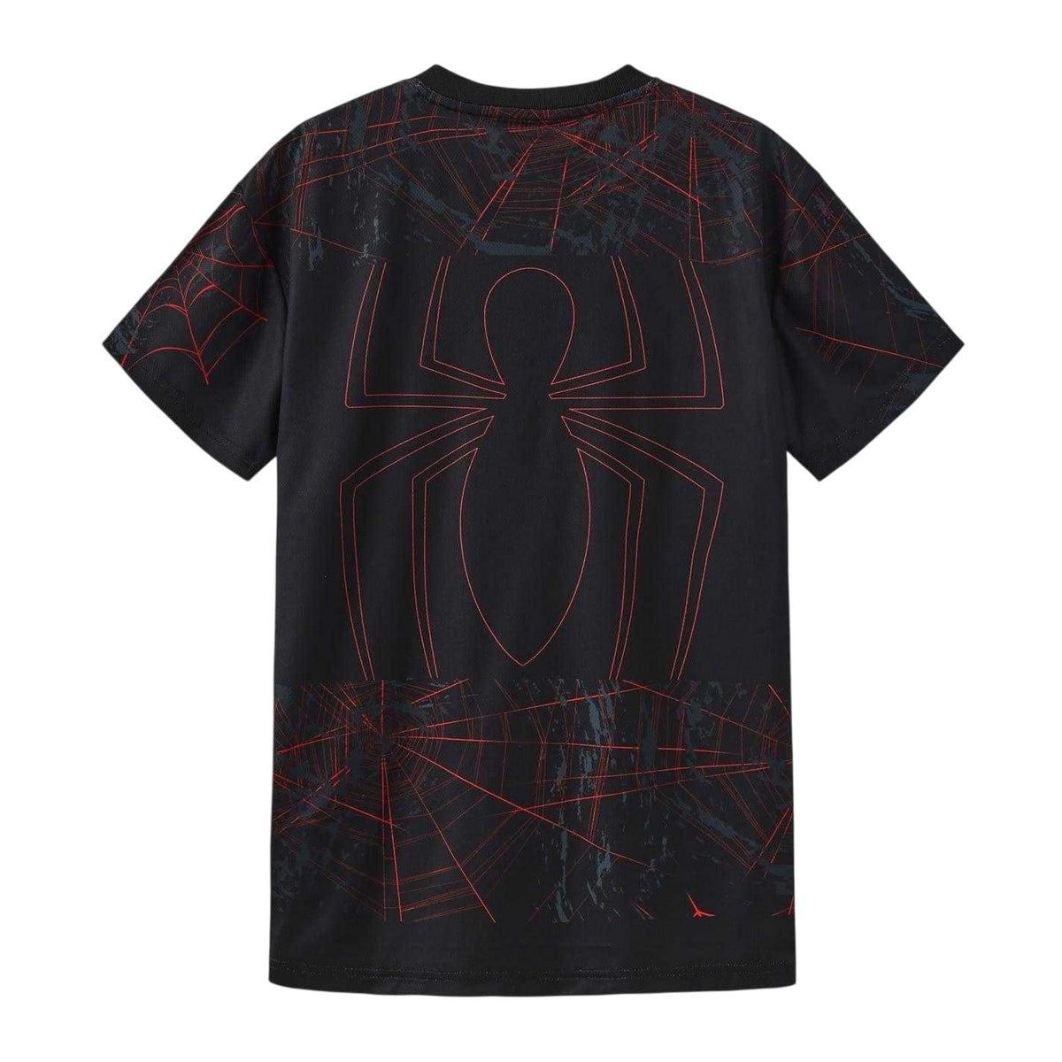 Black - Back - Everlast Childrens-Kids Spider-Man Sports T-Shirt