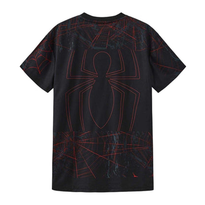Black - Back - Everlast Childrens-Kids Spider-Man Sports T-Shirt