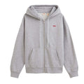 Grey Heather - Front - Levis Womens-Ladies Standard Full Zip Hoodie
