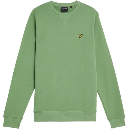 Smoke green - Front - Lyle & Scott Mens Embroidered Logo Sweatshirt
