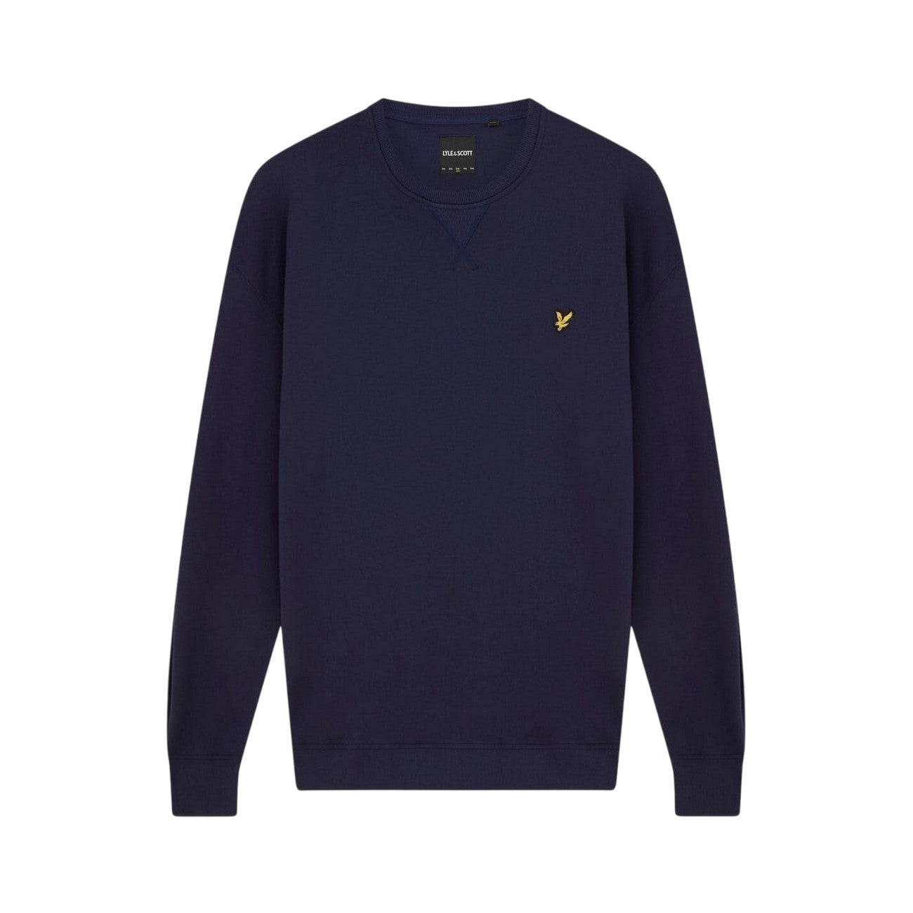 Navy Blue - Front - Lyle & Scott Mens Embroidered Logo Sweatshirt