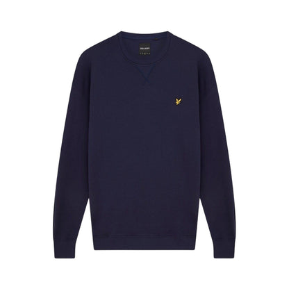 Navy Blue - Front - Lyle & Scott Mens Embroidered Logo Sweatshirt