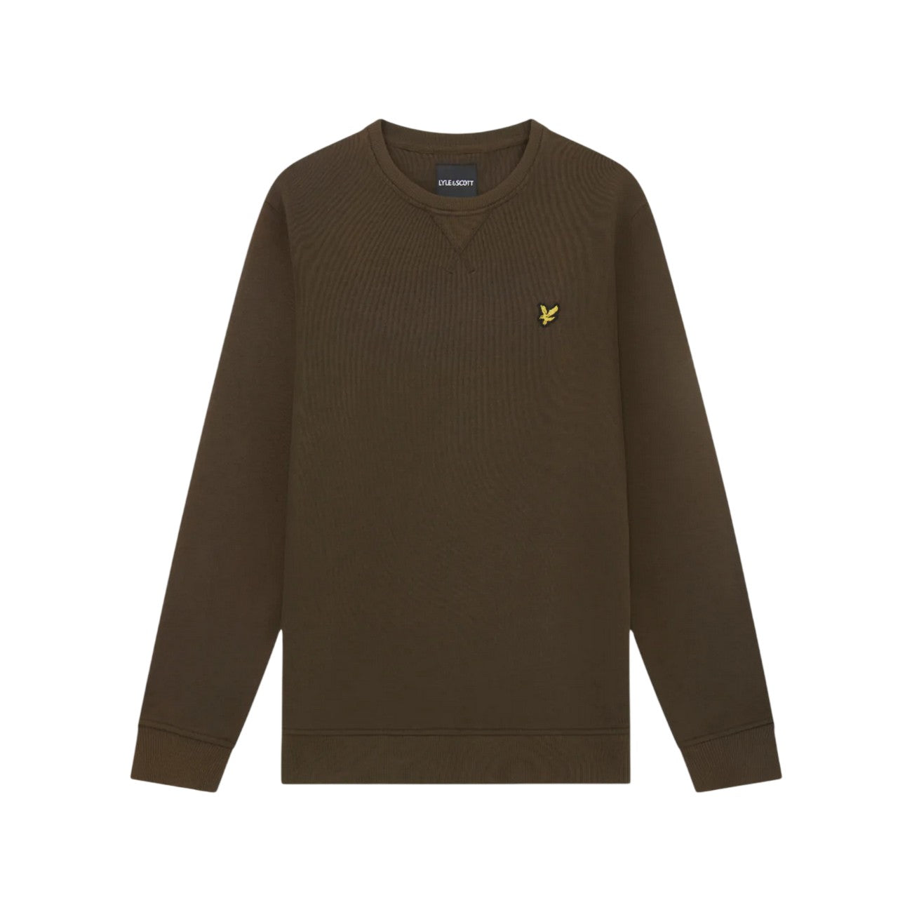 Olive - Front - Lyle & Scott Mens Embroidered Logo Sweatshirt